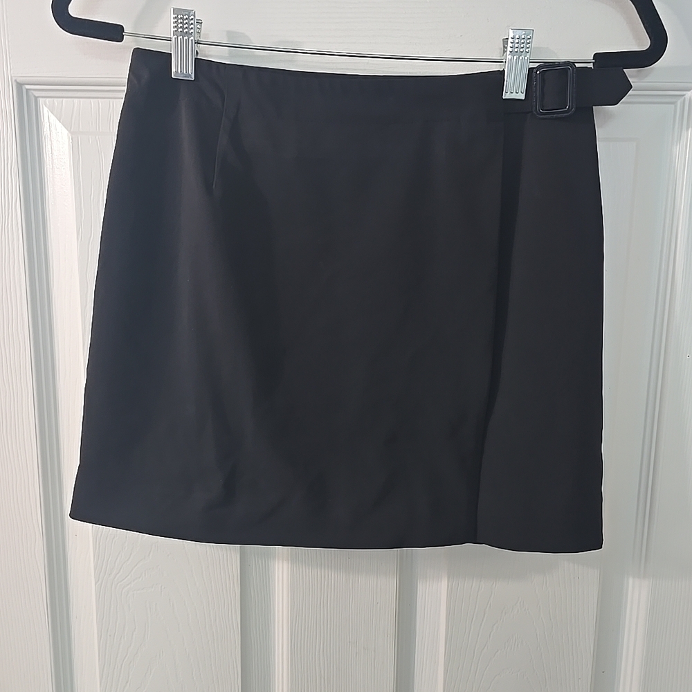 Lilly Pulitzer Womens Black Wrap Mini Skirt Size‎ 2